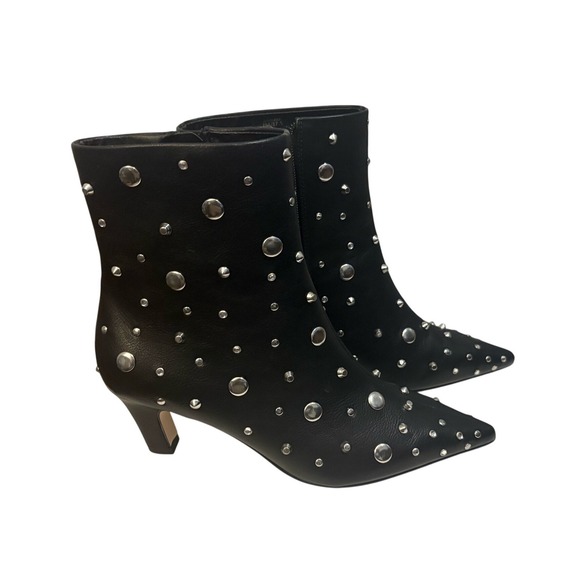 Jessica Simpson Shoes - Jessica Simpson Viviana Black Studded Pointed Toe Ankle‎ Boots Women's Size 7M